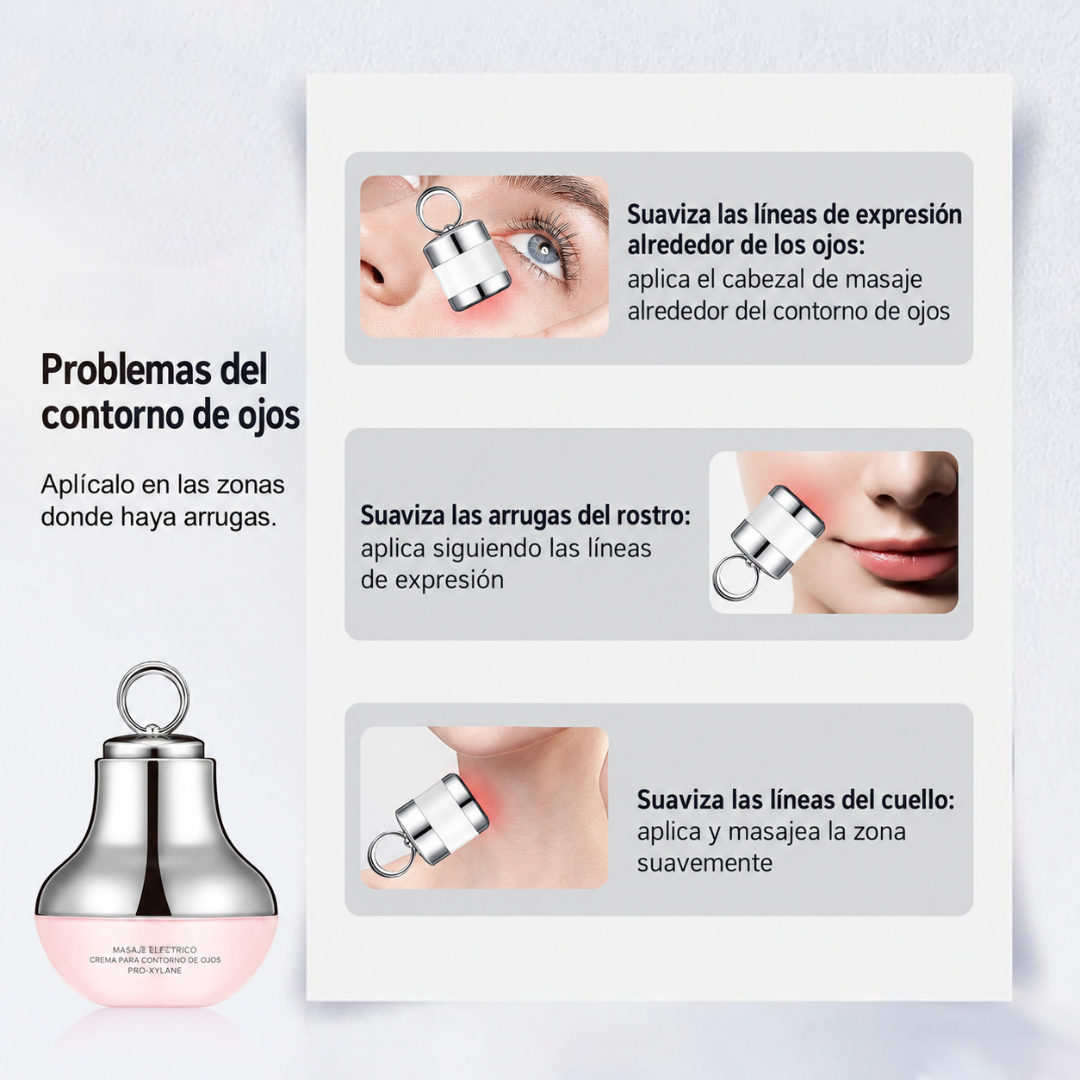 Crema + Masajeador LED