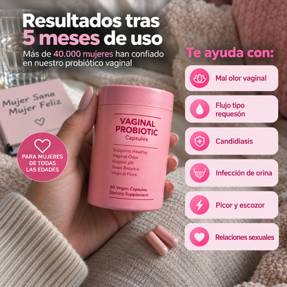 Cápsulas probióticas vaginales